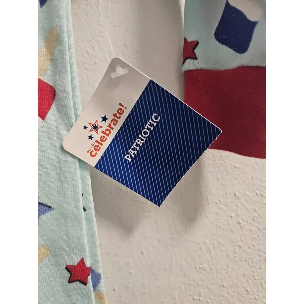 July 4th 6-9m Pajama - New - Red Blue Memorial Day 4th Of July Labor Day
